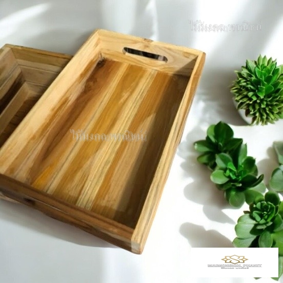 ถาดไม้วางใส่ของ ตกแต่งร้าน/ห้อง ได้ตามต้องการ