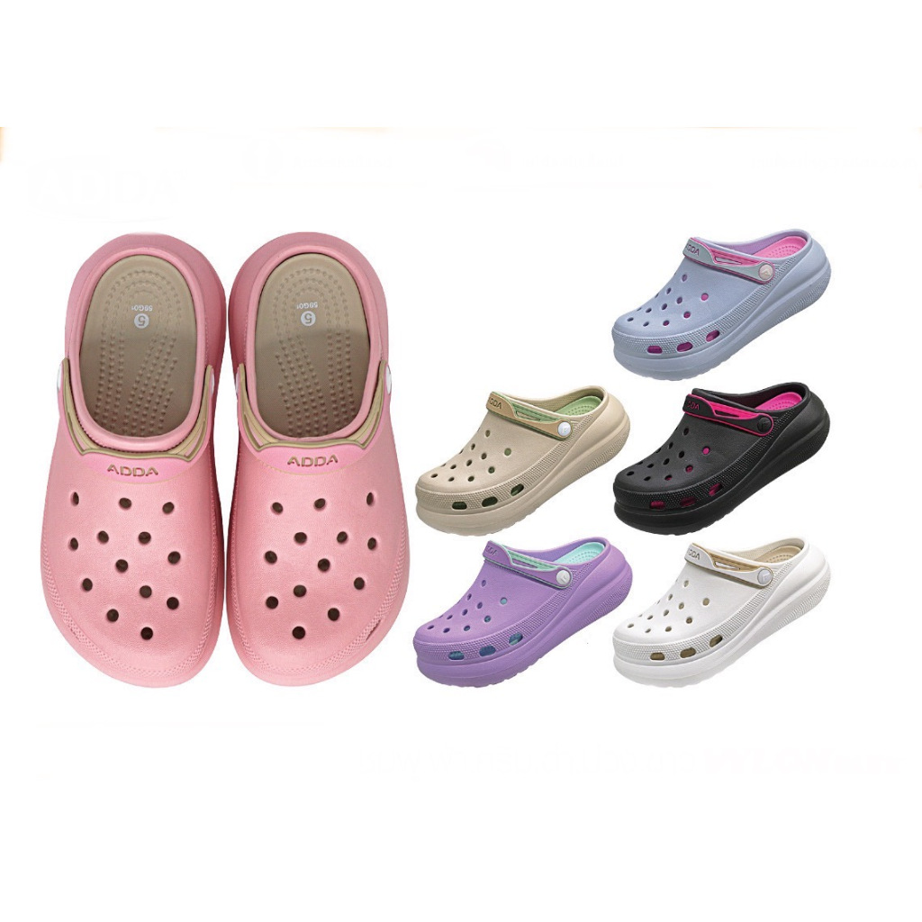 รองเท้าแตะ รองเท้าลำลอง สำหรับผู้หญิง ADDA รุ่น 59G01W1 (ไซส์ 4-7)
