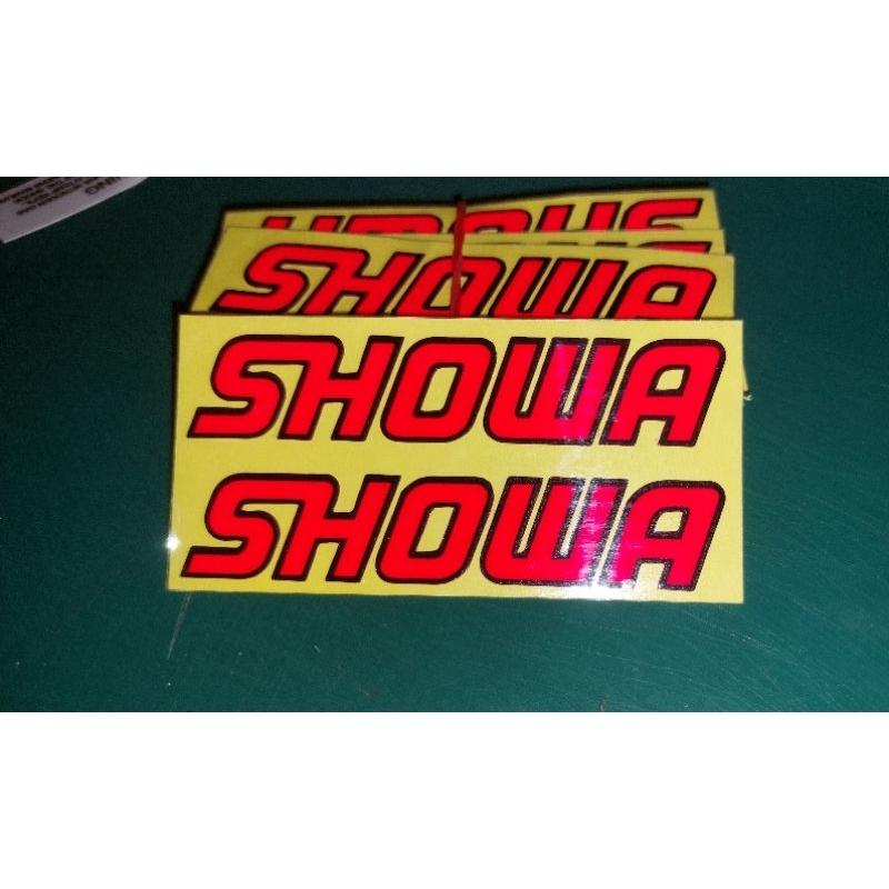 sticker SHOWA งานตัดประกอบสีจี๊ดๆ  8×2 cm 1 คู่ ราคา ถูกที่สุด ดีลบีเคเค แกลเลอรีภาพที่ 2