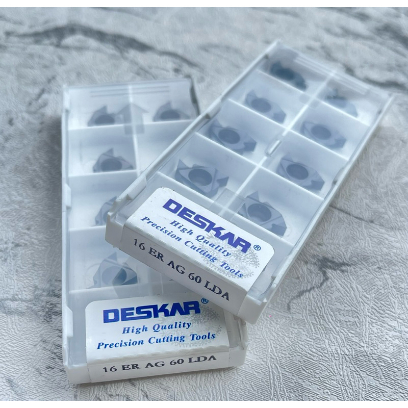 เม็ดมีด INSERTS กลึงเกลียวนอก 16ER AG60,กลึงเกลียวใน16IR AG60 ยี้ห้อDESKARเกรดรวม สีทอง,สีดำ - รูปที่ 3