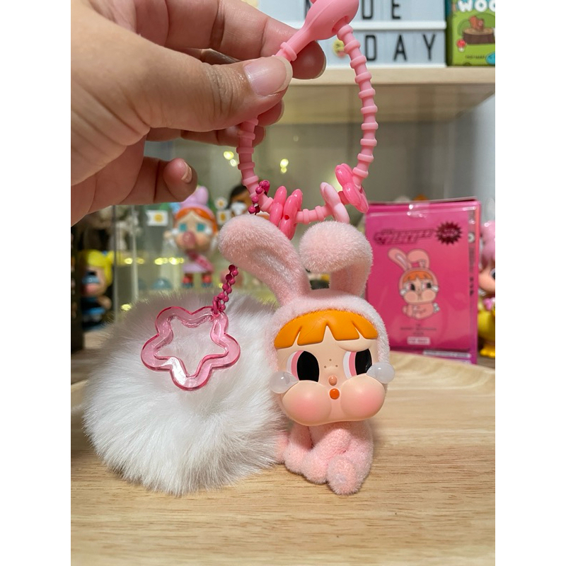 พร้อมส่ง🐰🩷พวงกุญแจ Art toy crybaby powerpuff girl