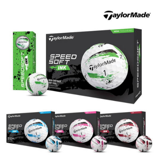 [🚚จัดส่งไว] Taylormade Speed Soft Ink 2Piece Golf Ball(12ball/1Doz)