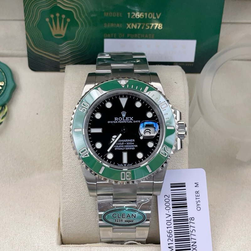 นาฬิกาrolex. SUBMARINER งาน : TOP SWISS 1:1 โรงงาน CLEAN Factory ขนาด: 41 มม. พร้อมส่ง