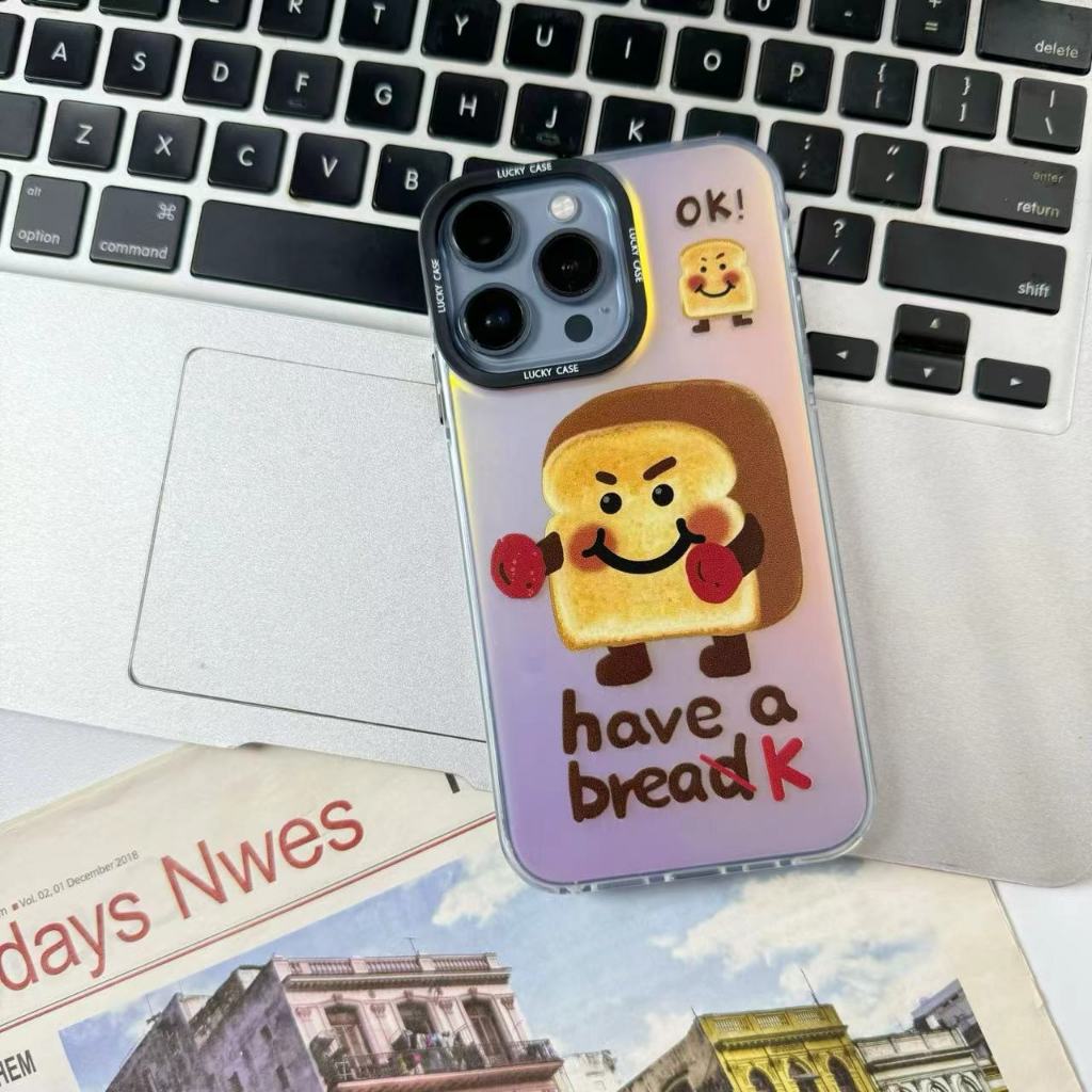ส่งจากไทยการ์ตูน ขนมปังปิ้ง หน้ายิ้ม เคส for iPhone XR รูปที่ 6