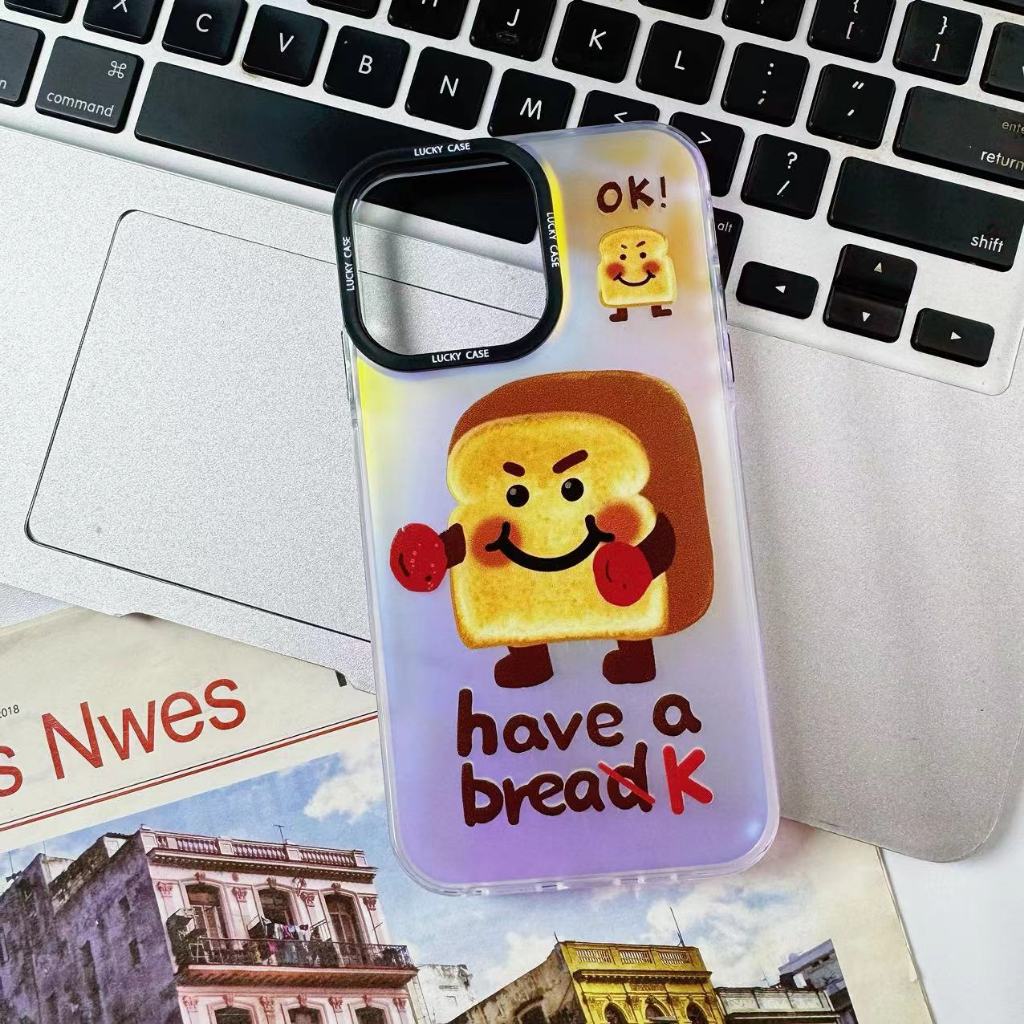ส่งจากไทยการ์ตูน ขนมปังปิ้ง หน้ายิ้ม เคส for iPhone XR รูปที่ 4