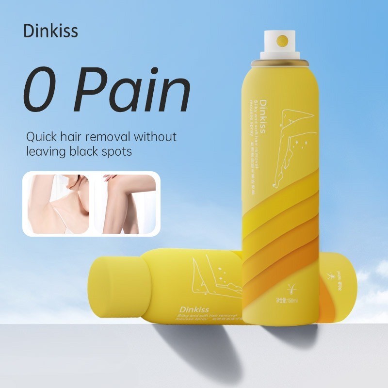 มูสกำจัดขนถาวร Dinkiss มูสกำจัดขน สเปรย์กำจัดขน กำจัดขนขา/กำจัดขนรักแร้ ขนาด150ml พร้อมส่ง