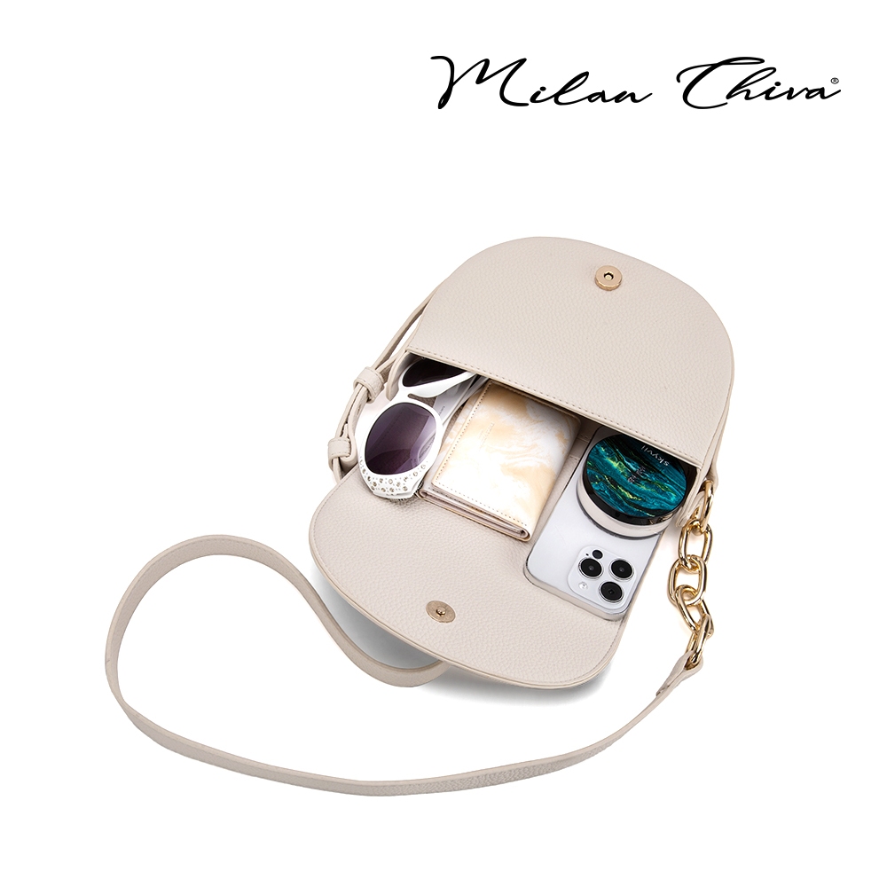 Milan Chiva รุ่น Crossbody Bag กระเป๋าสะพายข้าง กระเป๋าถือ สำหรับผู้หญิง กระเป๋าสะพายไหล่ หนัง PU (MC-476)