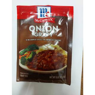 Onion Gravy ซอสผงทำน้ำเกรวี่ผสมหัวหอม แม็คคอร์มิค ออเนี่ยน เกรวี่ มิกซ์ (24 กรัม) สเต็กเนื้อ สเต็กหมู สเต็กไก่