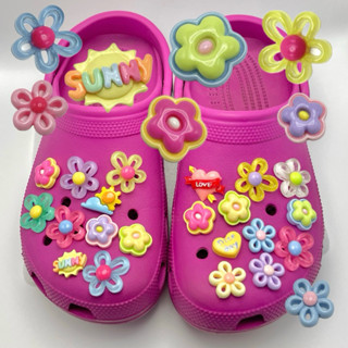 Flower Jibbitz ✨🎀🎄🌸 : หมุดติดรองเท้า - 0003 ✨🎄🎀