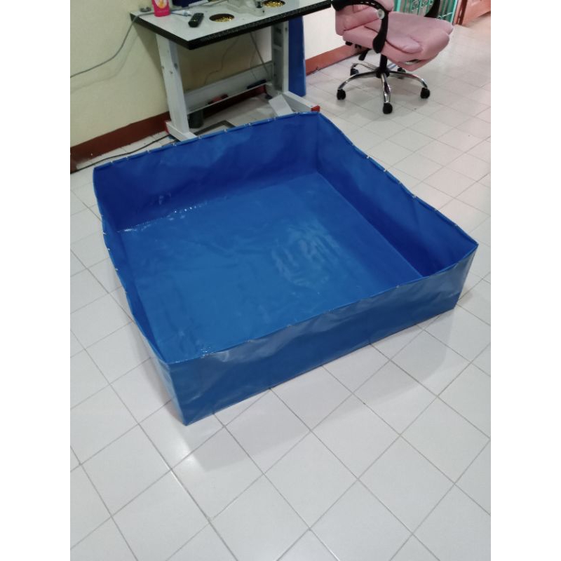 บ่อผ้าใบ สำหรับเลี้ยงแหนแดง120x140x20ซม.(ไม่รวมโครง)ราคา288บ.