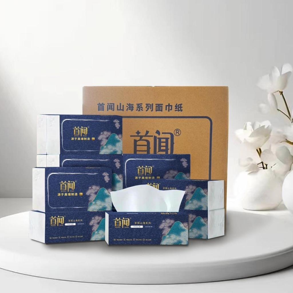 ( 1ลัง20ห่อ ) SHOWWEN กระดาษทีชูช เช็ดหน้า ขนาดใหญ่ หนา 4 ชั้น 360 แผ่น ผลิตจากเยื้อไม้บริสุทธิ์ T30