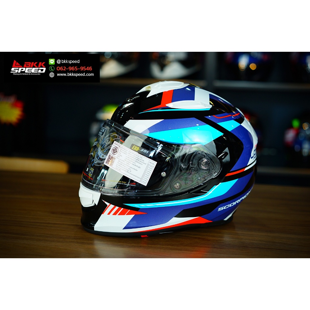 Scorpion EXO 491 Abilis Black Blue Red ลายใหม่ ปลายปี 2024