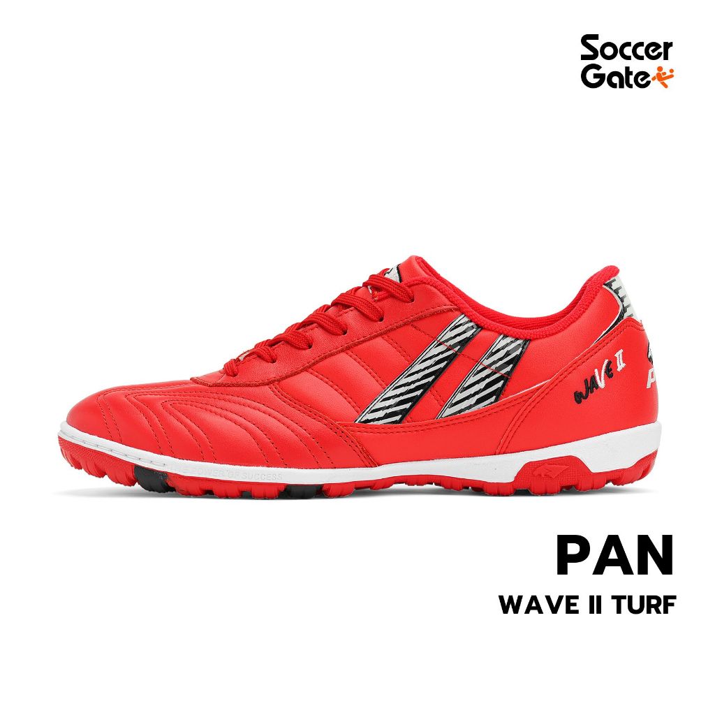 PAN WAVE II TURF(RW) รองเท้าฟุตบอลร้อยปุ่มของแท้ [โค้ด SOC500FEB ลดสูงสุด 500 เมื่อซื้อครบ 3000]