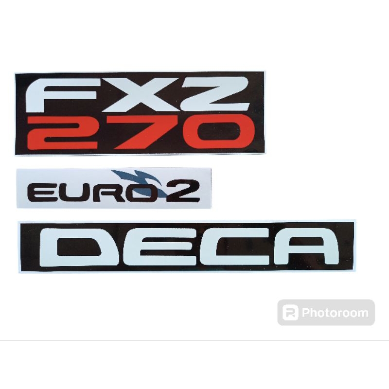 สติกเกอร์ติดรถ ISUZU รุ่น FXZ270 มี6ชิ้น ราคาต่อ1ชุุด