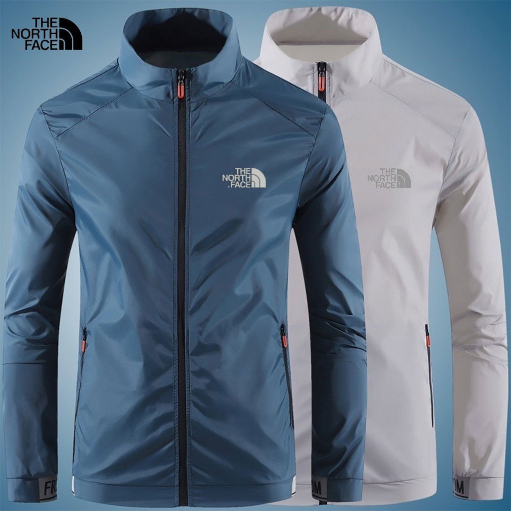 The North Face Upf50+ UV เสื้อแจ็คเก็ตผ้าร่ม กันน้ำ ป้องกันแสงแดด กีฬา วิ่ง เดินป่า