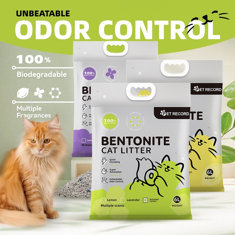 TUBI 6L/12L ทรายแมว ทรายเบนโทไนท์ ทรายแมวผสม มีประสิทธิภาพในการดับกลิ่น