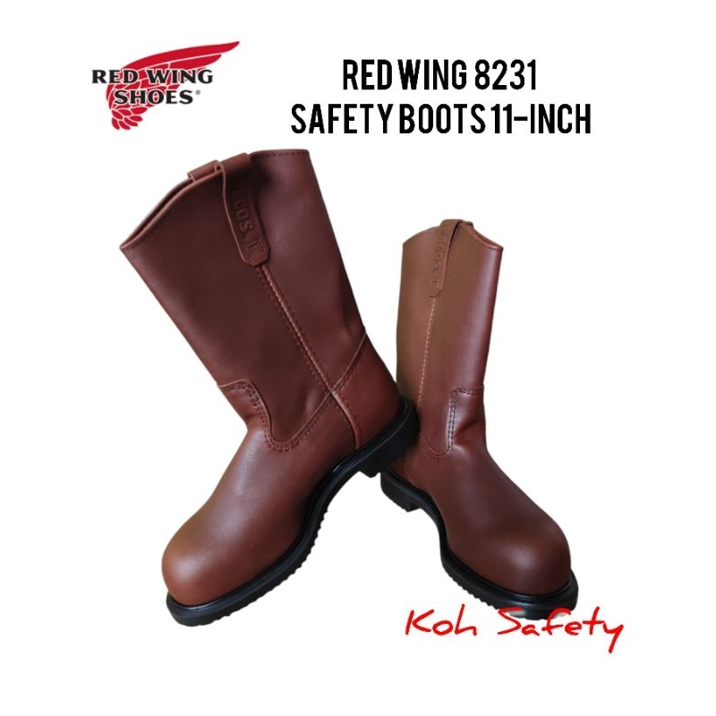 (ของแท้100%)​ รองเท้านิรภัย Red​ wing​ shoes​ 8231​ Safety​ Boots​ 11-Inch Steel​ toe​ รองเท้าเซฟตี้