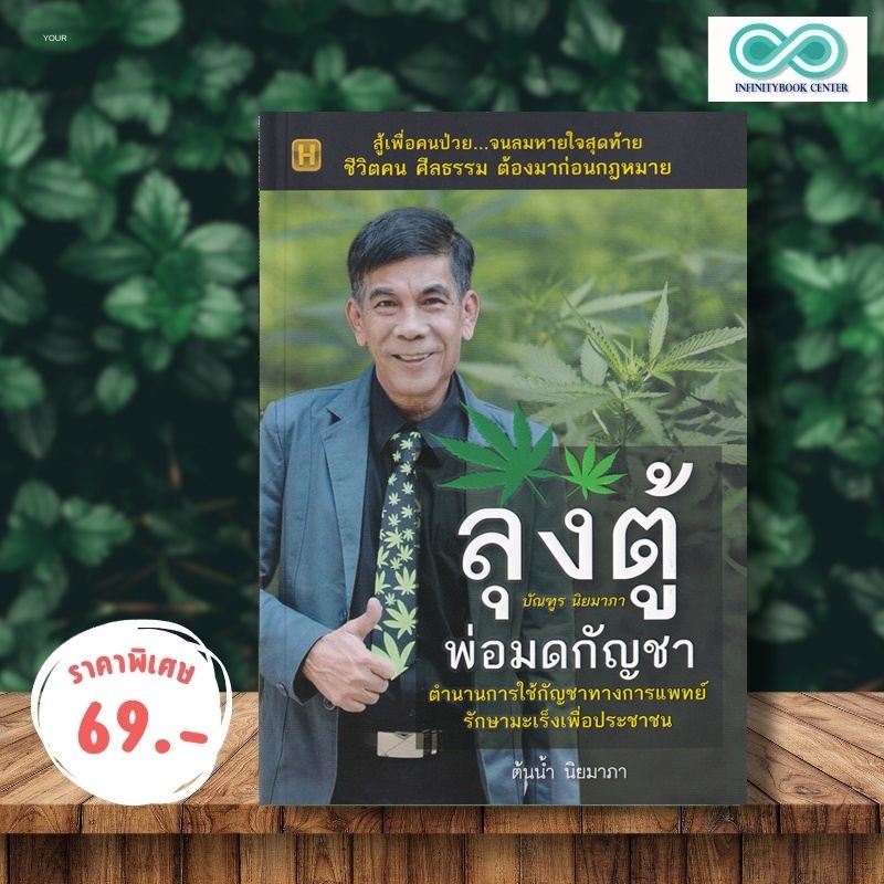 หนังสือ ราคา 175 บาท ลุงตู้ บัณฑูร นิยมาภา พ่อมดกัญชา ตำนานการใช้กัญชาทางการแพทย์ รักษามะเร็งเพื่อประชาชน