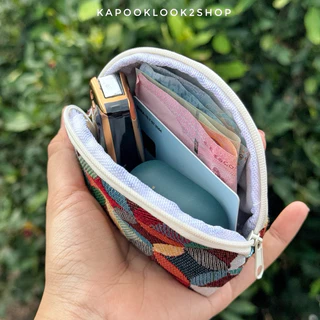 กระเป๋าสตางค์ผ้าทอ 🌿ใส่บัตร ใส่เหรียญ มีหลายลายให้เลือก จุของได้เยอะ กระเป๋าของฝาก ของแจก