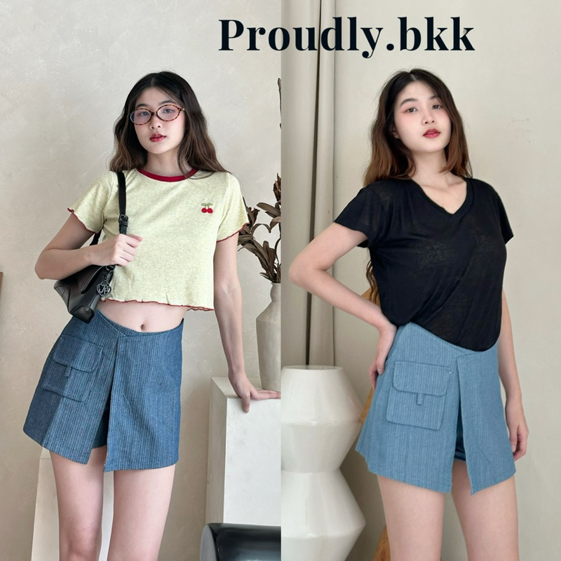 Proudly.bkk Tilly Shorts กระโปรงกางเกง เพิ่ม ความหุ่นเพียว ขายาว