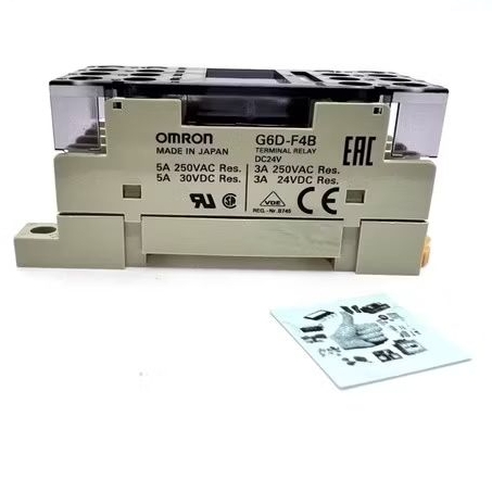 omron G6D-F4B DC24V Terminal ซ็อกเก็ตรีเลย์24VDC 5A W/(4Pcs) G6D-1A-ASI-24VDC 5VDC 12vdc G6d-f4b