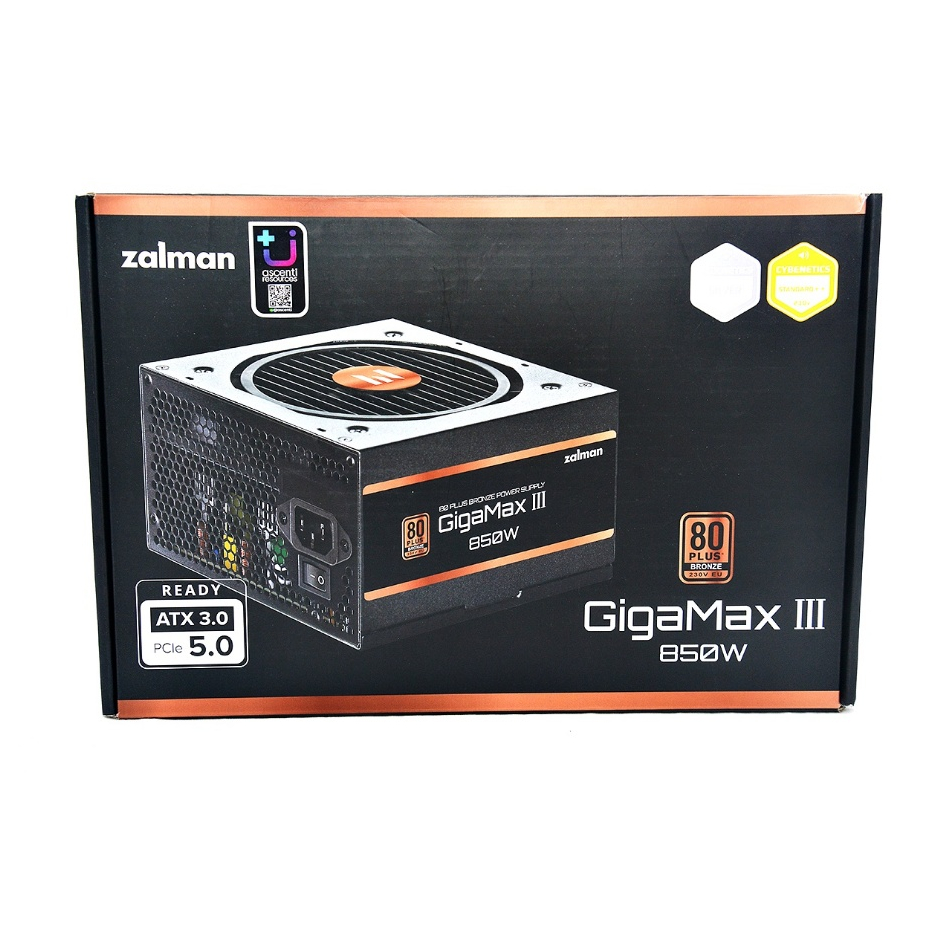 POWER SUPPLY (อุปกรณ์จ่ายไฟ) ZALMAN GIGAMAX III 850W - 850W 80 PLUS BRONZE (ZM850-GV3)