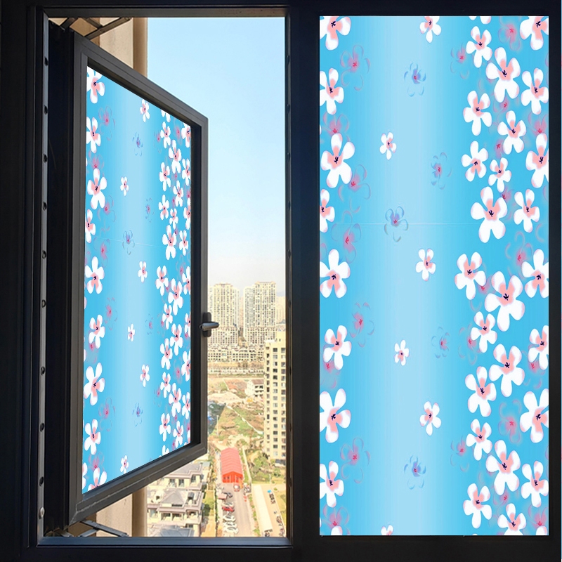 【LOOK NOW】Window film เครื่องมือฟรี สติกเกอร์ติดกระจก ฟิล์มติดกระจก กว้าง 45/60/90ซม.x ยาว 200ซม. วัสดุ PVC มีกาวด้านหลั