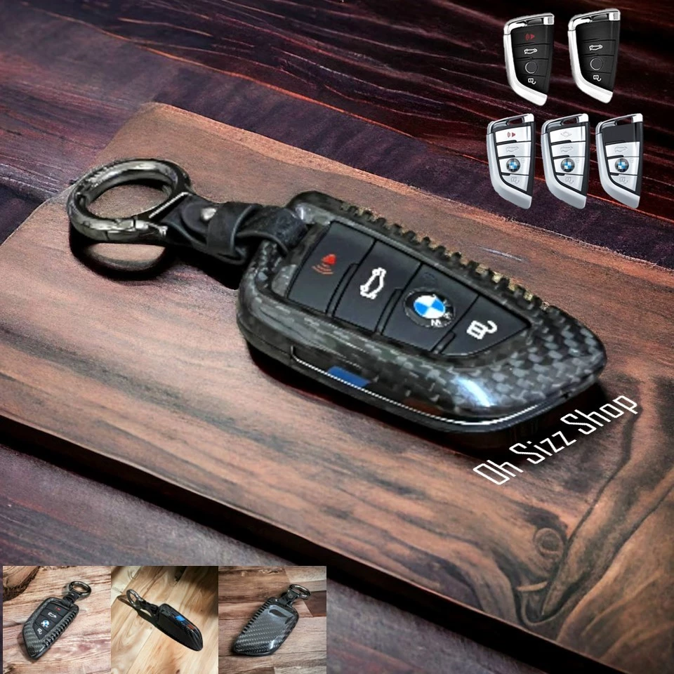 เคสรีโมทรถ BMW Blade คาร์บอนไฟเบอร์แท้  T-Carbon แถมแผ่นใส Transparent TPU ครอบปุ่ม  Top Product ; Carbon Fiber Key Case thumbnail 8