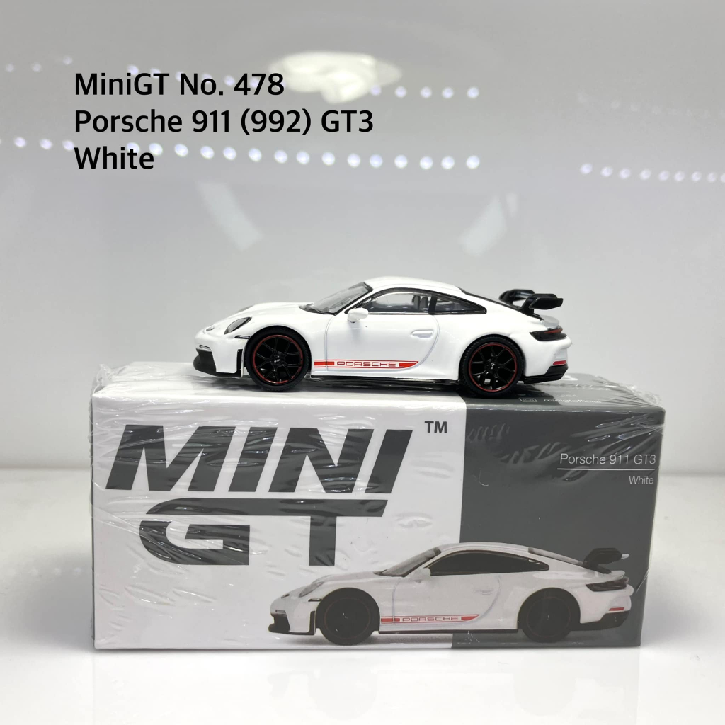 MiniGT 📌No. 478 📌 Porsche 911 (992) GT3 White