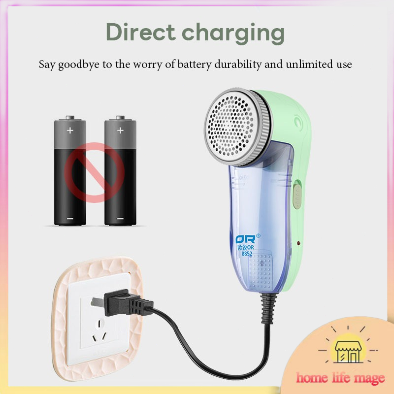 เครื่องตัดขุยผ้า ที่ตัดขุยมี ใบมีด 2ใบ(ติดเครื่อง 1 แถม 1)Hair Ball Trimmer เครื่องกำจัดขนบนเสื้อผ้า เครื่องตัดขุยผ้า