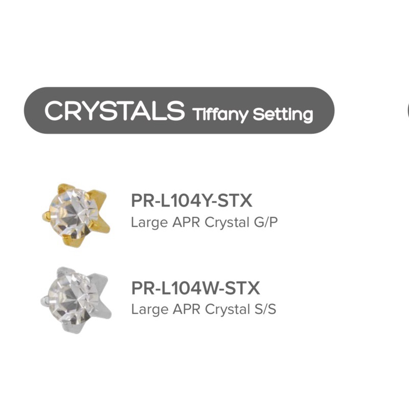 NEW Studex Crystals ต่างหู สำหรับผิวแพ้ง่าย
