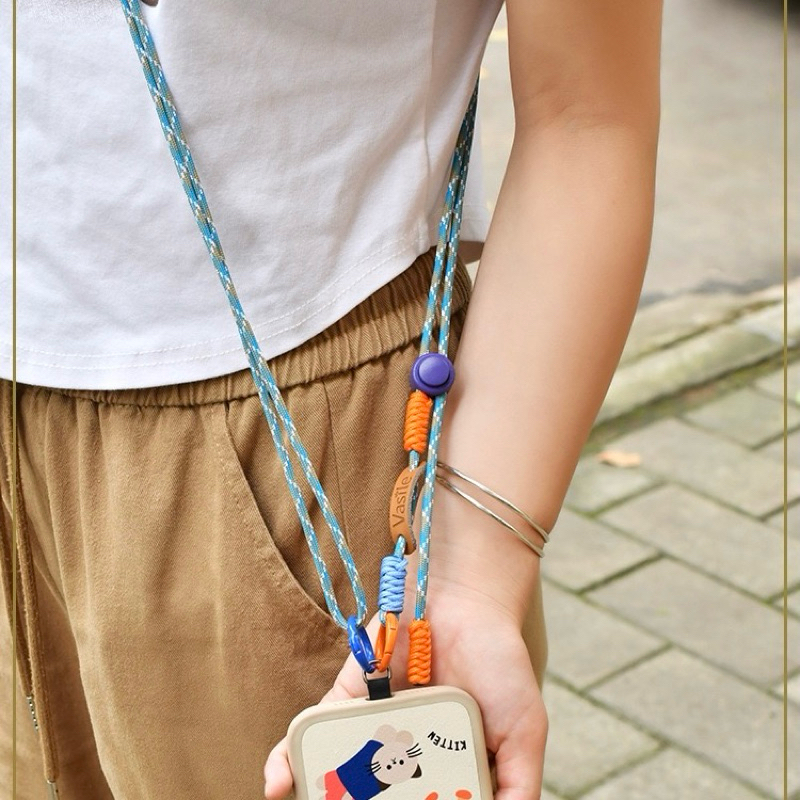 (คอJA) สายกล้อง สะพายคล้องกล้อง แบบเชือกถักเส้นเล็ก