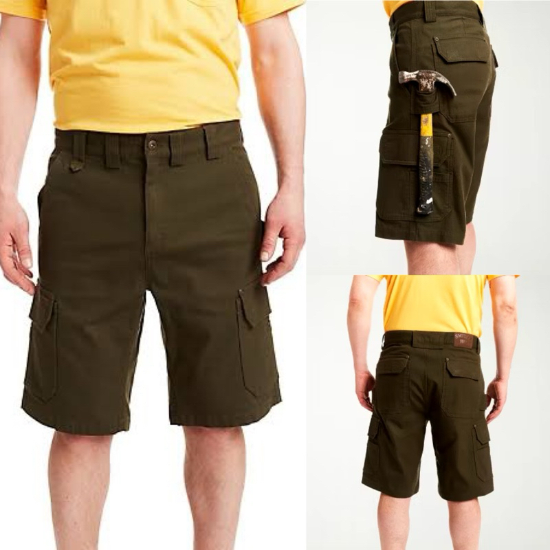 กางเกงขาสั้นcargo สไตล์ workwear ผ้าcavas หนาหน่อย ใส่ทนทาน สินค้าพร้อมส่ง