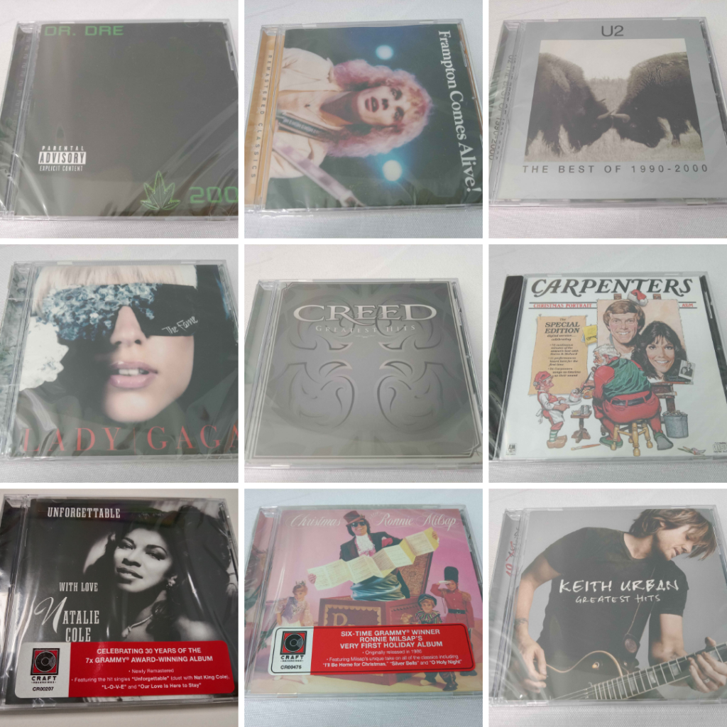 Keith Urban / Ronnie Milsap / Natalie Cole / Carpenters/Lady Gaga/U2 /Dr. Dre เพลงสากล มิวสิควีดีโอ ดีวีดีเพลงสากล CD