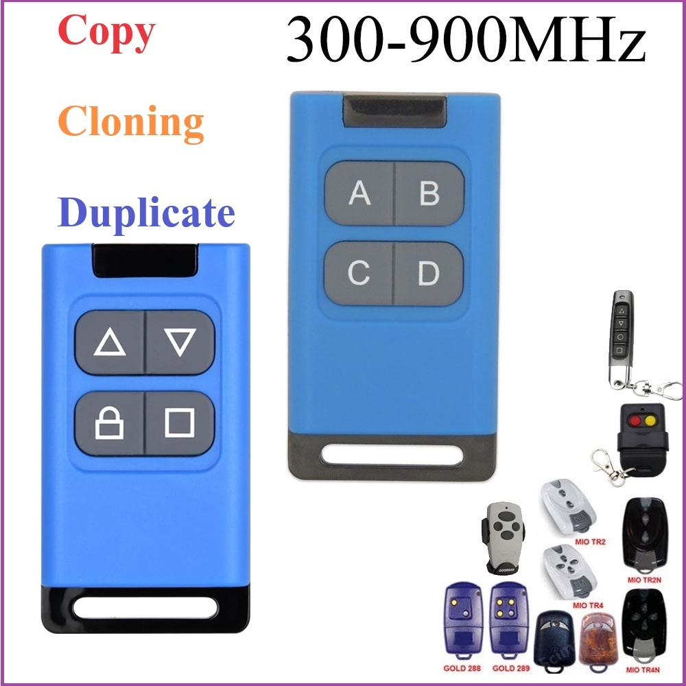 รีโมทก๊อปปี้ ( copy cloning duplicate ) สัญญาณ 300-900MHz รองรับหลายชิพรหัส สําหรับประตู โรงรถ ประตูอัตโนมัติ remote