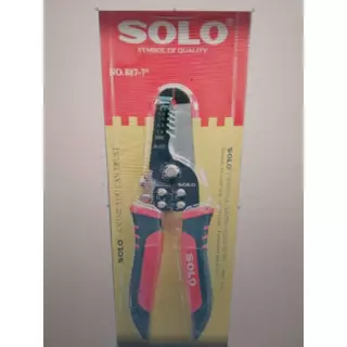 SOLO คีมปอกตัดหนีบสายไฟ SOLO ตัดสายไฟ 2in1 รุ่น SOLO#887-7" ยาว 7 นิ้ว