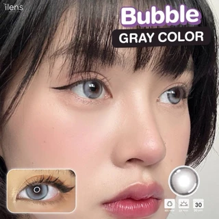 🩵 Bubble สายตาปกติ ถึง -10.00 ขนาดกลาง : iLens Gray Brown Blue