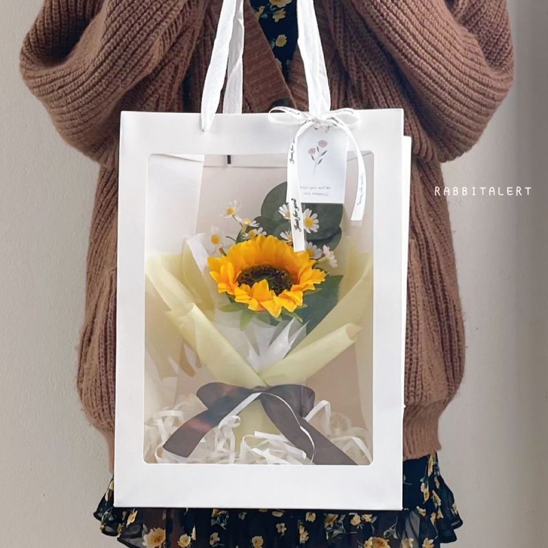 ส่งด่วนกทม.🌻ช่อดอกทานตะวัน🌼 ในถุงมีไฟ ของขวัญต้อนรับทุกเทศกาล