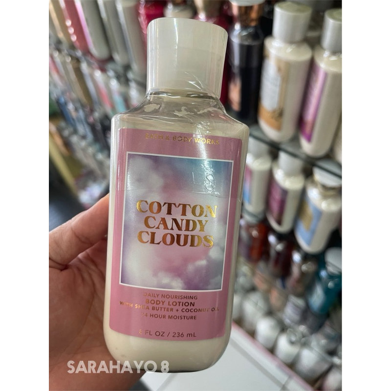 Bath & Body Works COTTON CANDY CLOUDS 24 HR Moisture Body Lotion 236ml. ของแท้