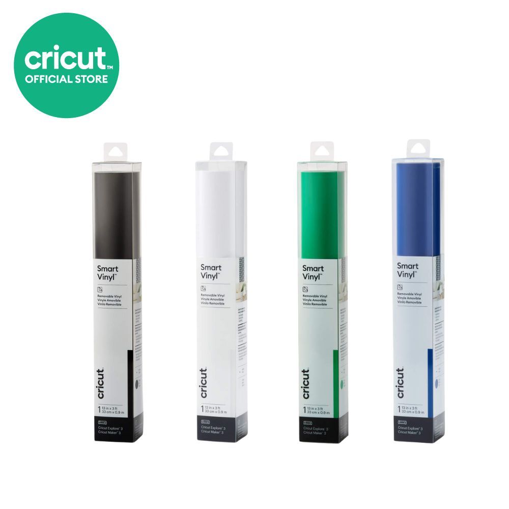 Cricut Smart Vinyl Removable ขนาด 13 นิ้วx3 ฟุต สำหรับเครื่องตัดรุ่น Explore3 และ Maker3