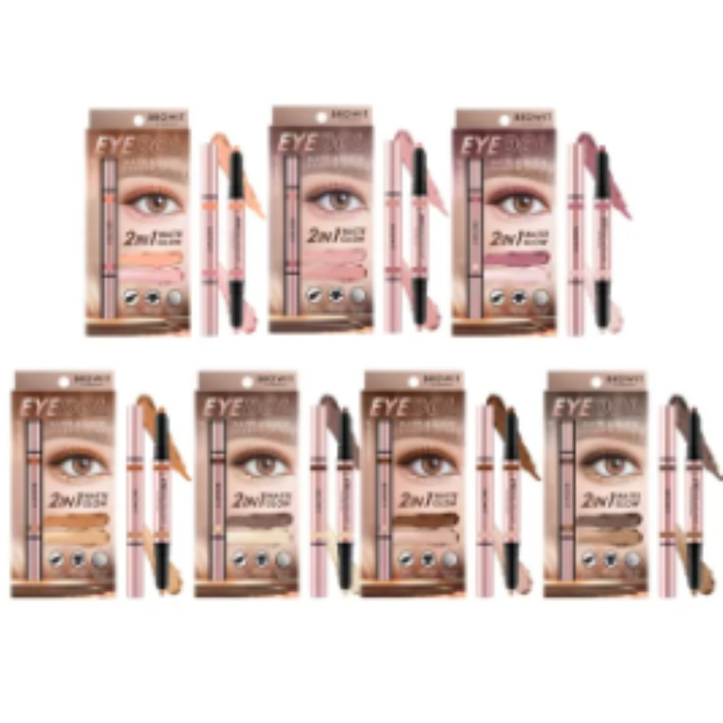 Browit eyedol Matt & Glow Shadow Stick อายดอลแมทท์แอนด์โกลว์แชโดว์สติ๊ก 0.5 กรัม + 0.5 กรัม
