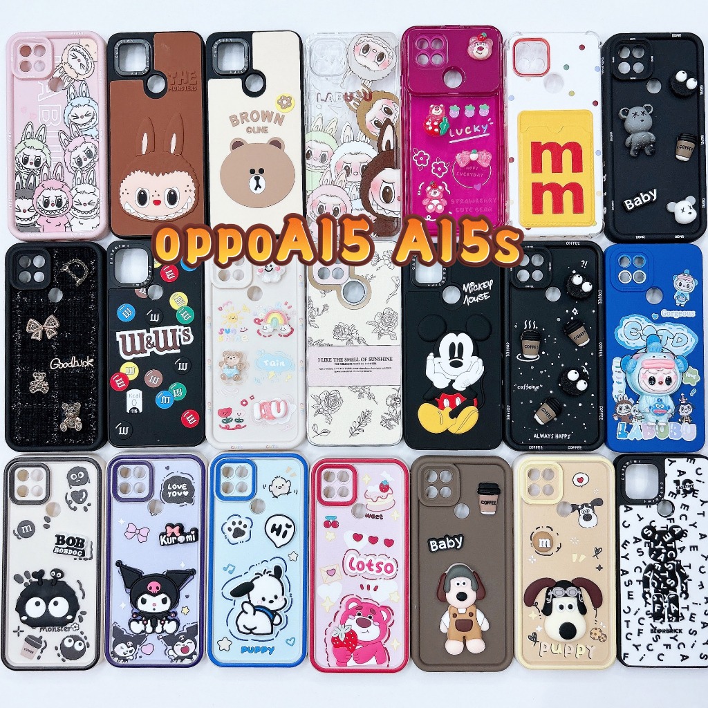 ออปโป้A15 เคสหลังด้านขอบสี OPPO A15 เคสออปโป้ OPPOA15 เคสออปโป้A15 A15S ออปโป้A15S A35 ออปโป้A35 OPPOA35