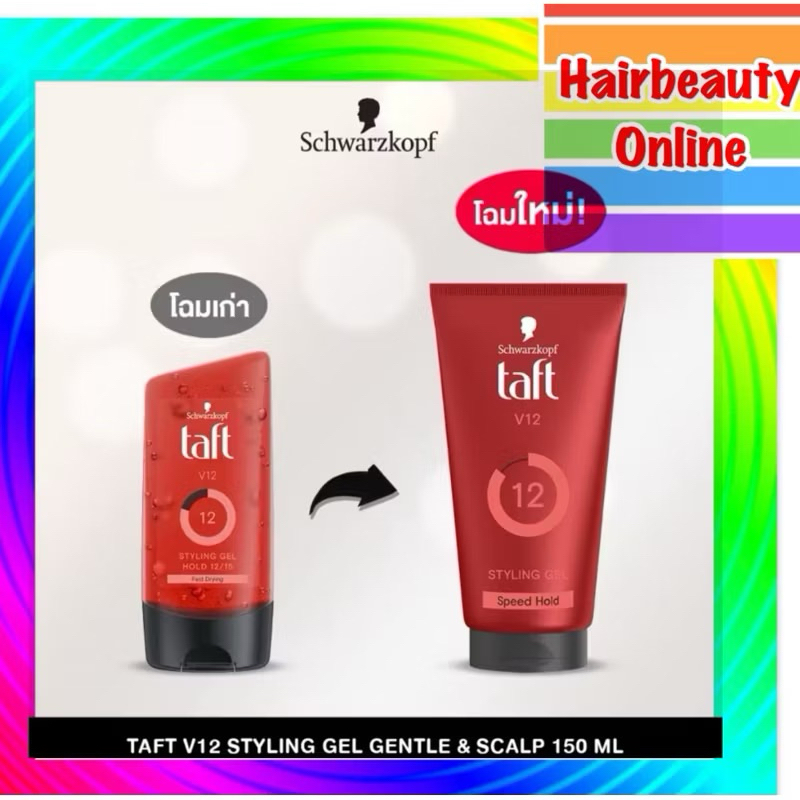 Schwarzkopf Taft Looks gel ชวาร์สคอฟ ทัฟท์ ลุคส์ เจล จัดแต่งทรงผม 3 สูตร