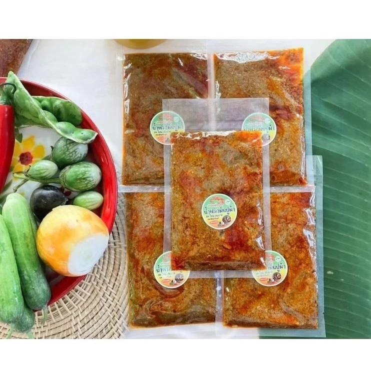 [5แพ็คราคาพิเศษ]น้ำพริกมันปูม้า 120g. นครศรีฯ