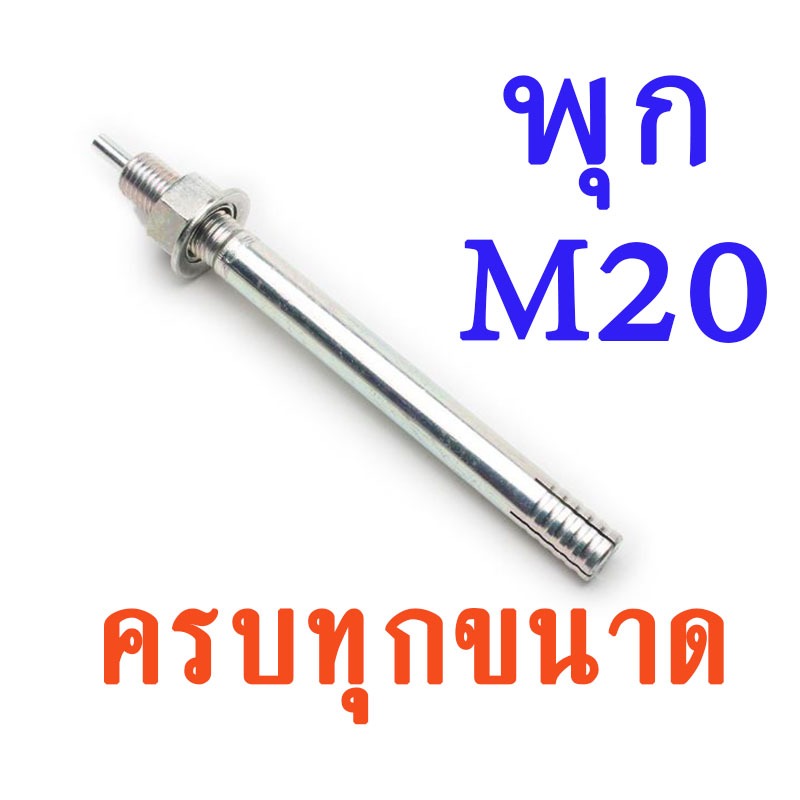 พุกตะปู ปุ๊กตะปู Screw Anchors C-TYPE M20 พุ๊กตะปู พลุ๊กตะปู พุกตอก พุกเข็ม ซันโก ปุก SANKO