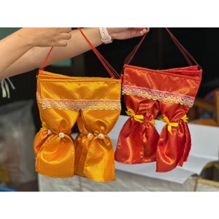 ม่านศาลพระภูมิ ม่านตกแต่งศาลพระภูมิ ผ้าตาดดิ้นทอง สีทอง/แดง …