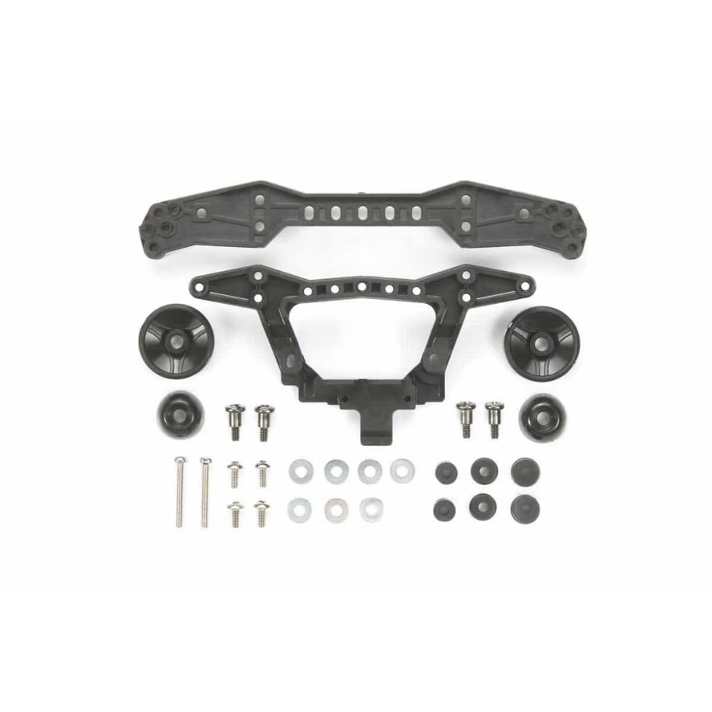 TAMIYA 15412 CARBON REINFORCED REAR DOUBLE ROLLER STAY (3 ATTACHMENT POINTS)