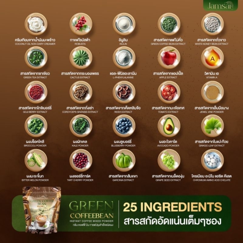 ☕️ กาแฟกรีนคอฟฟี่บีน กาแฟแจ่มใส GREEN COFFEE BEAN GreenCoffee