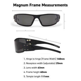 GATORZ - MAGNUM Made In USA รับประกัน Lifetime แว่นทหาร กันแดด ป้องกันสะเก็ด ทหาร Tactical