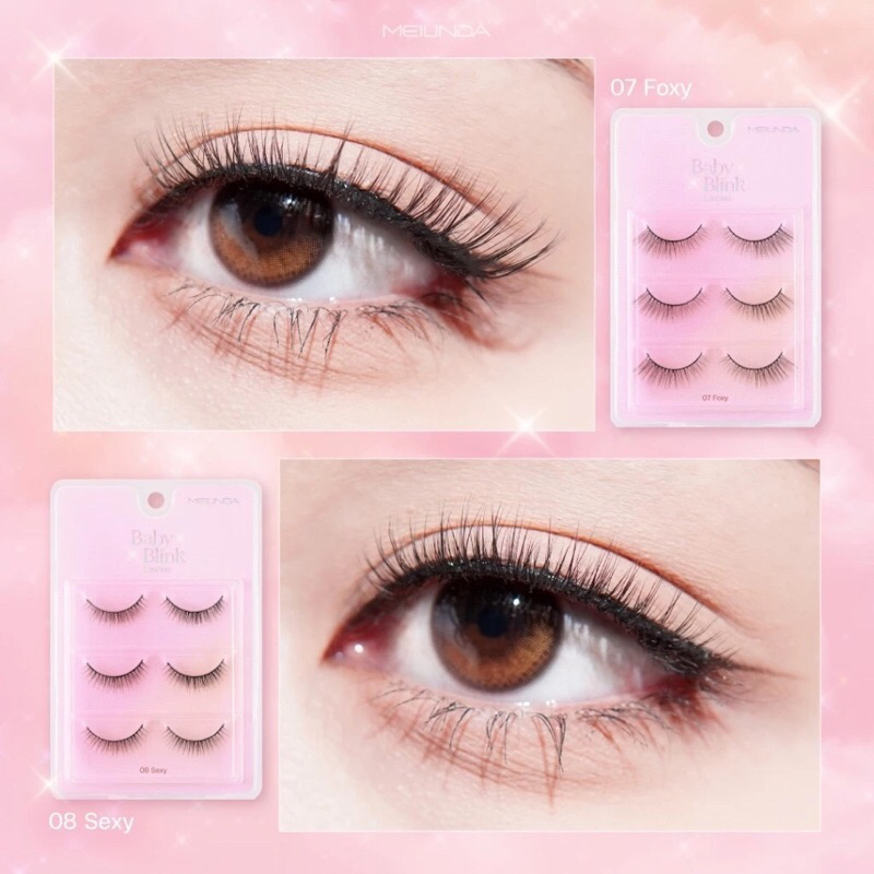 MEILINDA BABY BLINK LASHES (ขนตาปลอมแบบ 1 แพ๊ค 3 คู่) MC9139 - รูปที่ 3
